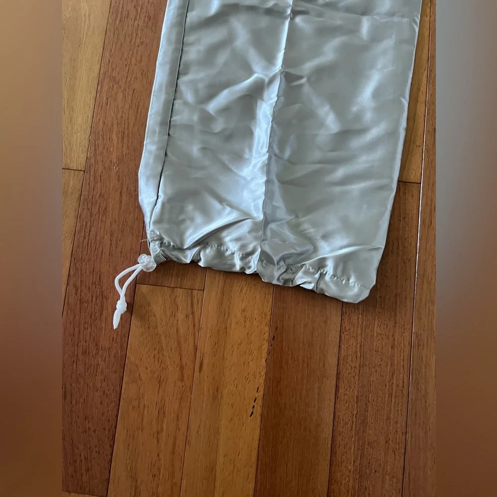 Maternity pillow case Satin grey